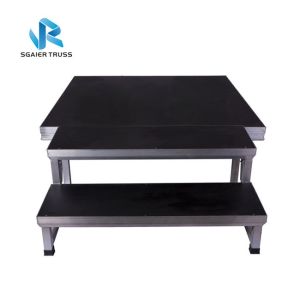 Safe Mobile Floor Stage Equipment High Strength Customized Color / Shape
