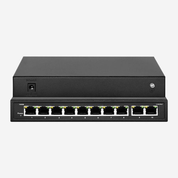 Desktop 14.88Mpps Packet Forwarding Rate Unmanaged Ethernet Switch For Smooth