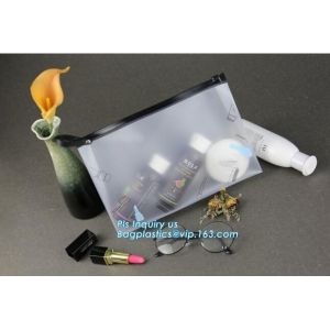 Matte Clear Soft Plastic Clothes Storage Bag Zip lock Slider Seal Reclosable