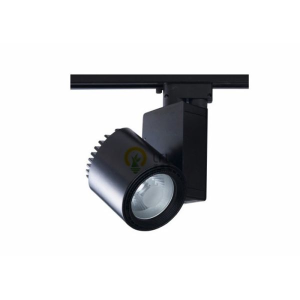 Black / White LED Track Spotlights With 30W / 40W COB LED Chip Aluminium