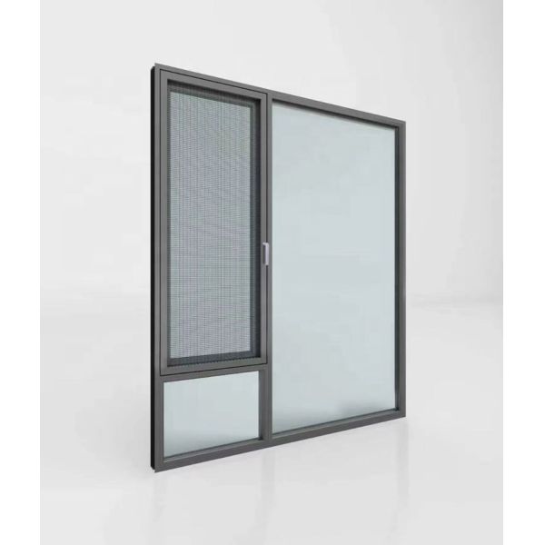 Quality Black Matt Double Glazed Soundproof Windows 2.0mm Aluminum Alloy wholesale