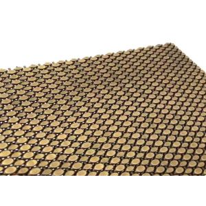 SS304 Architectural Woven Wire Mesh Antique Brass Decorative Nets For Cladding