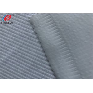 Anti Pilling Stripe 86 Nylon 14 Lycra Fabric Sportswear Material For Trousers