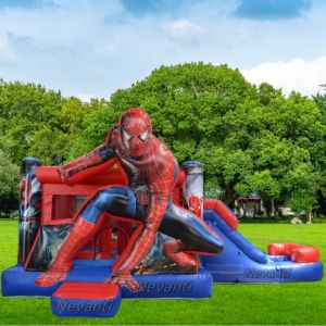 Custom Logo Printed Inflatable Pool Castle Bubble Bounce House with Packing Bag
