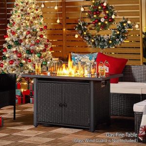 Customer Size Modern Outdoor Patio Portable Fireplace Table Top Gas Smokeless