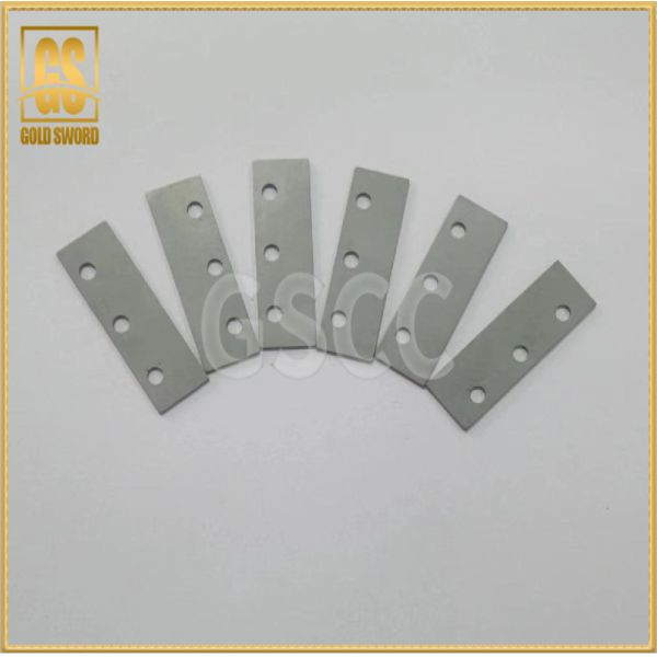 Quality Three Holes Carbide Scraper Blade Rectangle Shaped Good Toughness For Cutting wholesale