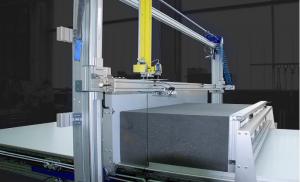 China CE Automatic Vertical Foam Cutter Form Cutting Machine Safe Operation on sale