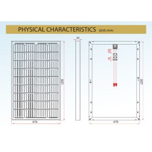 Home Use 145 Watt Mini Monocrystalline Silicon Solar Panels