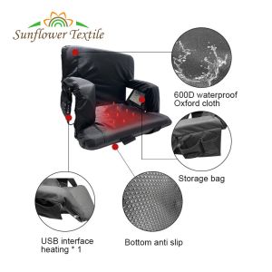 83 X 32 X 52cm Adjustable Stadium Seat 420D Oxford Fabric 5.5cm Foam Sponge