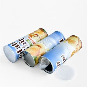 Eco Friendly Custom Potato Chip Food Paper Tube Packaging With Express Shipment