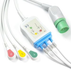 Nihon Kohden ECG Cables and Leadwires CB-72353P 11pin OEC-6102A Connector ECG