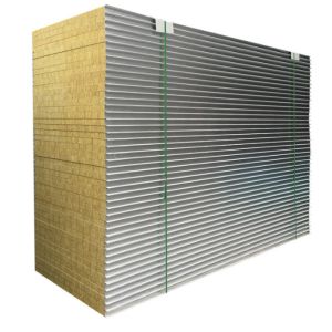 External Wall Rock Wool Sandwich Panel Class A Fire Retardant Rockwool