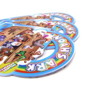 NOAH'S ARK Title Custom Book Printing For Children , Die Cutting Handle