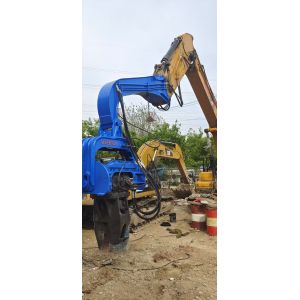 750kg Arm Excavator Mounted Pile Driver for 18m Max Pile Length Piling