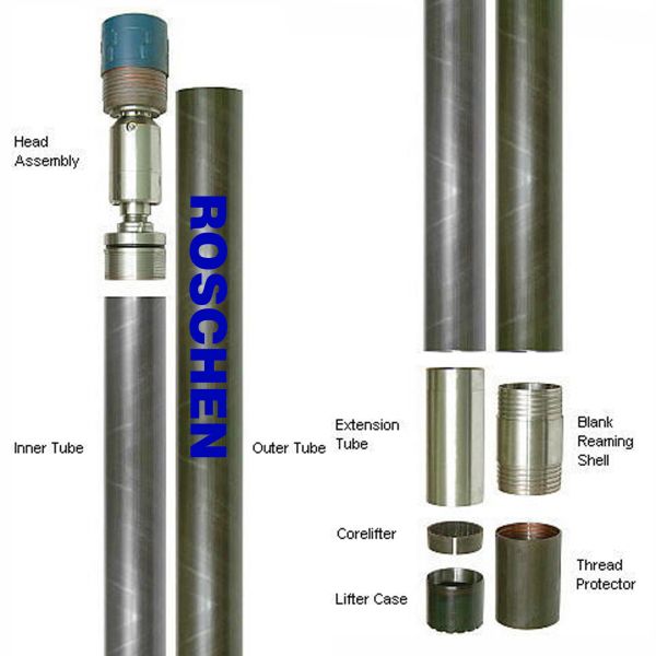 T6-76, 86, 101, 116, 131, 146 Triple tube (coreliners) for soft formation drilling