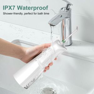 Portable Rechargeable Water Pick Teeth Cleaner Cordless 5 Modes Dental Teeth