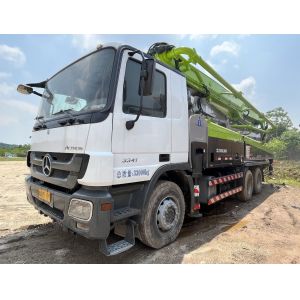 China 47m Second Hand Zoomlion Concrete Pump Truck with Renovated Concrete Placing Boom on sale