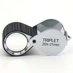 Cheap Portable Triplet Lens 21mm Jewelry loupe Magnification of 20X for sale