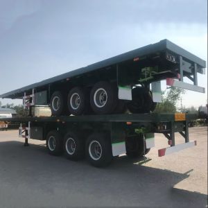 Customizable 2 3 4 Axles 30tons 40 Tons 50 Tons Shipping Container Flatbed Semi