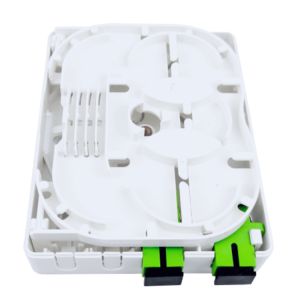 China Indoor 2 Cores Plastic Fiber Optic Faceplate Socket Panel SC Connector Type for FTTH Network on sale