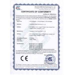 Guangzhou Andea Electronics Technology Co., Ltd. Certifications