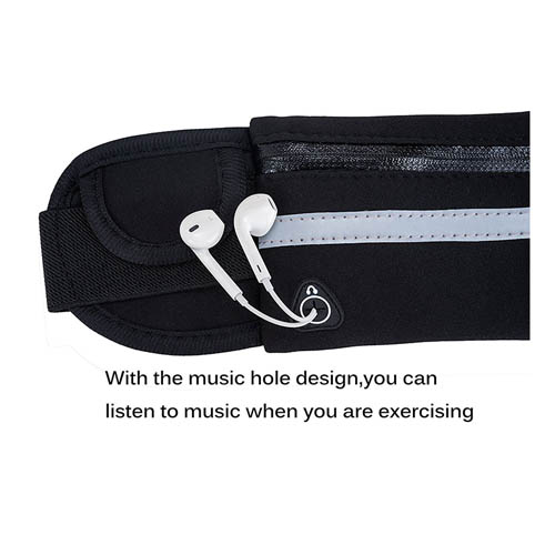 Custom Adjustable Mens Waist Bags Running Belt Waist Pack With Water Bottle Holder