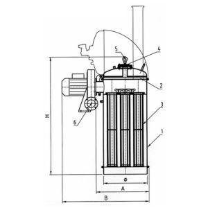 Compact Reverse Pulse Jet Filter Low Emission High Filtration Efficiency