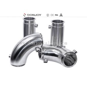 China Jacketed Insulation Welding Elbow Stainless Steel Sanitary Fittings Insulation Welded Pipe on sale