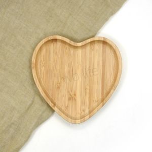 Cheap Suction Baby Silicone Plate 18cm Heart Shaped for sale