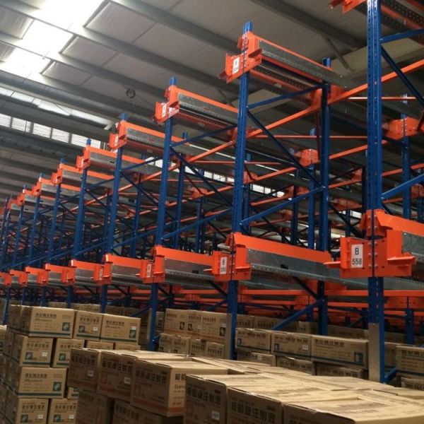 Steel Automated Pallet Runner Rack System Warehouse Pallet Storage SGS