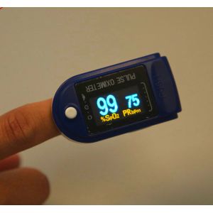 Cheap Yellow Child Finger Tip Pulse Oximeter Readings with SpO2 Display for sale
