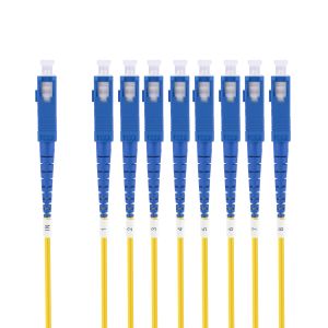 Plastic ABS Box 1X8 SC UPC PLC Module Fiber Optic PLC Splitter FTTH GPON