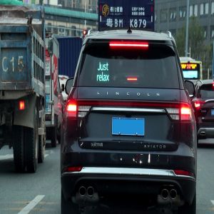 2.9mm Car LED Programmable Message Sign Wireless Voice Controlled Emoji