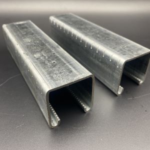 Cheap Factory Zinc Plated 41x41 3m 6m C Profile with Serrated Edge and Cutting Marks for sale