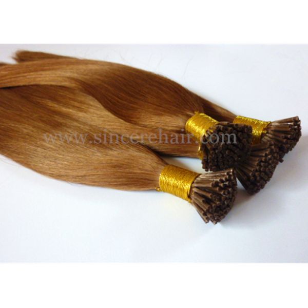 18 Inch 45 CM Remy Human hair Extensions 1.0 G Brown Pre Bonded I tip hair extensions for sale