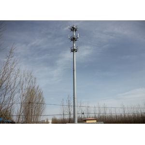Q235B Carbon Structural Steel Telecom Tower , Overlapping connection Galvanized