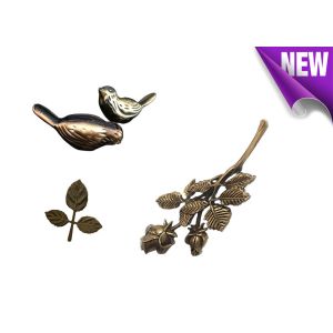 Ref No BD033 Brass Leaf Tombstone Decoration Bronze Leaves Material Copper Alloy