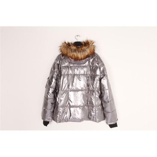Double Cuff Ladies High Shine Coats And Jackets Clothing 100% Polyester