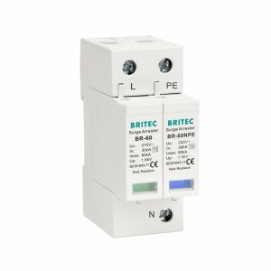 China BR-60 1+1 Type 2 Surge Protector Lightning Protection Device 60KA Class C on sale