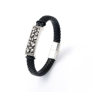 Express Your Individuality with our Stainless Steel Skull Bracelet Corrosion