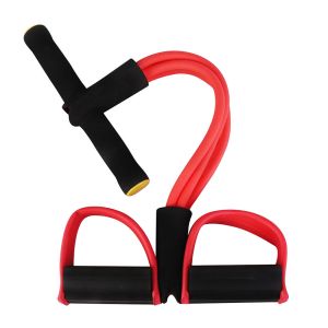 China Abdomen Unisex 4 Tube Resistance Band Pedal Exerciser 120cm on sale