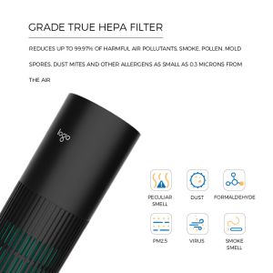 Removes PM2.5 Car Air Purifier Ionizer 10 Million Negative Ions Kills 99.9%