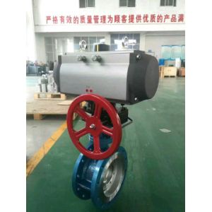 China Wafer Butterfly Valve With Pneumatic Actuator Control on sale