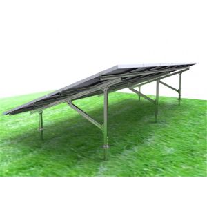 Framed Solar PV Mounting Systems High Pre - Assembly Parts Optional Tilt Angle