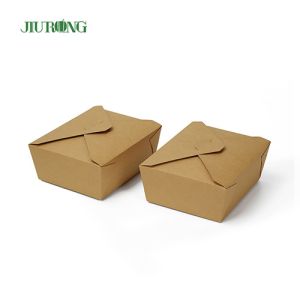 Jiurong Folding Biodegradable Disposable Paper Containers With Lids
