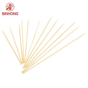 OEM 10cm BBQ Bamboo Sticks For Meat Impaling Machine