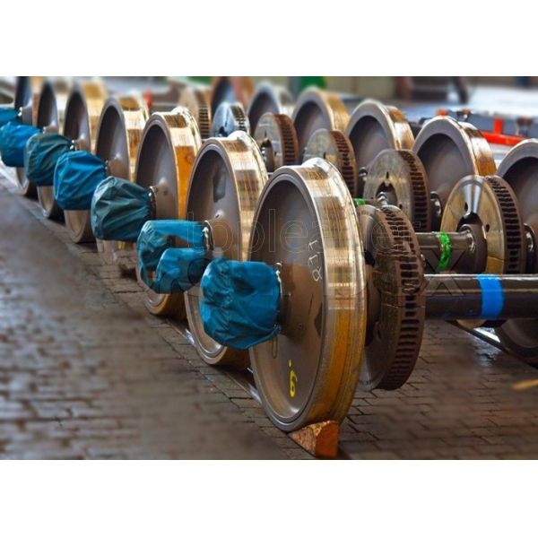 Customized single double flange casting wear-resisting train wheel