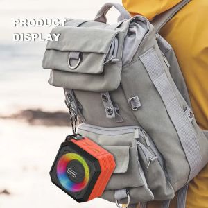 5W OEM Waterproof Bluetooth Speaker Portable With Colorful LED Lights