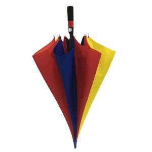 China 130cm 190T Pongee Rainbow Color Umbrella With Fiberglass Ribs on sale