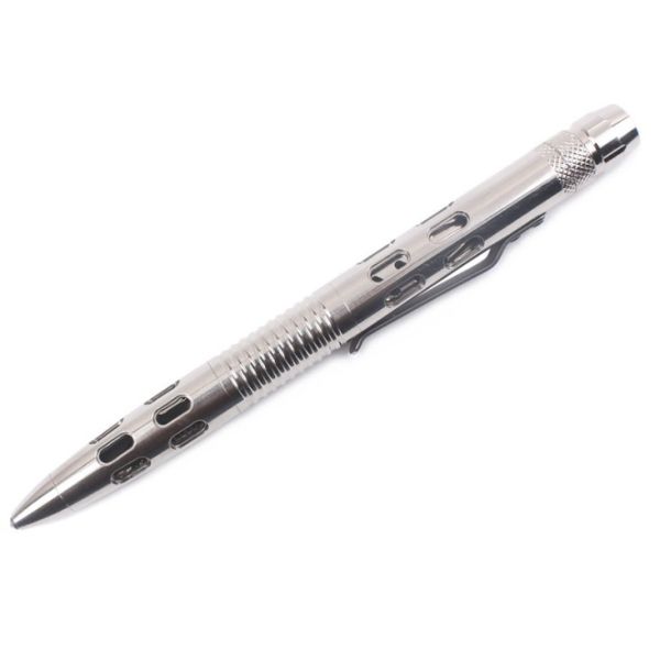 Quality Less quantity Stainless steel LED tactical pen with multi-functional self-defense pen wholesale